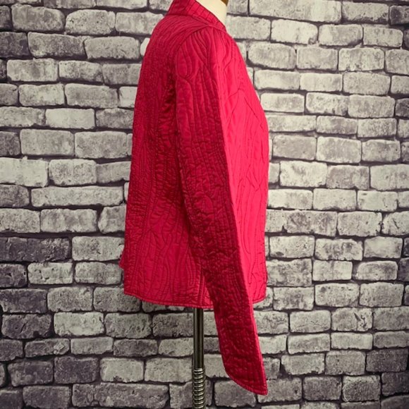 Chico's Pink Jacket Size Medium - Picture 9 of 10